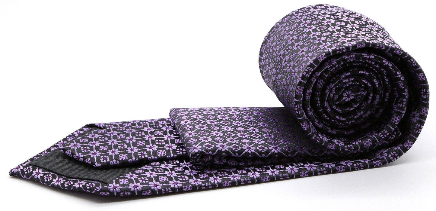 Premium Flower Pattern Ties: Lavender