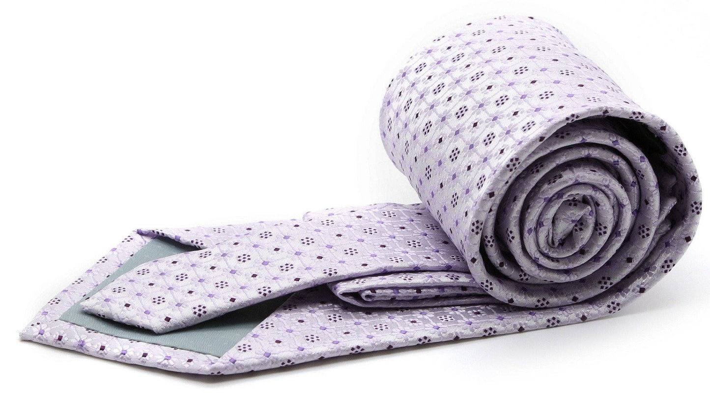 Premium Flower Pattern Ties: Lavender