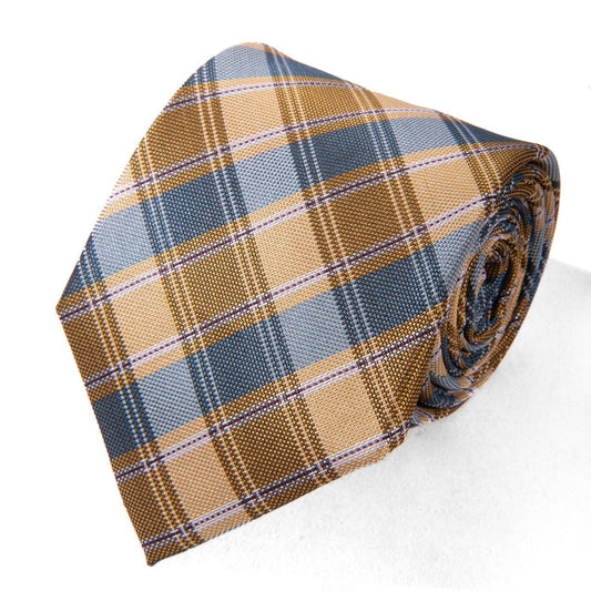 Men's Micro Fiber Poly Woven Regular Tie: Yellow