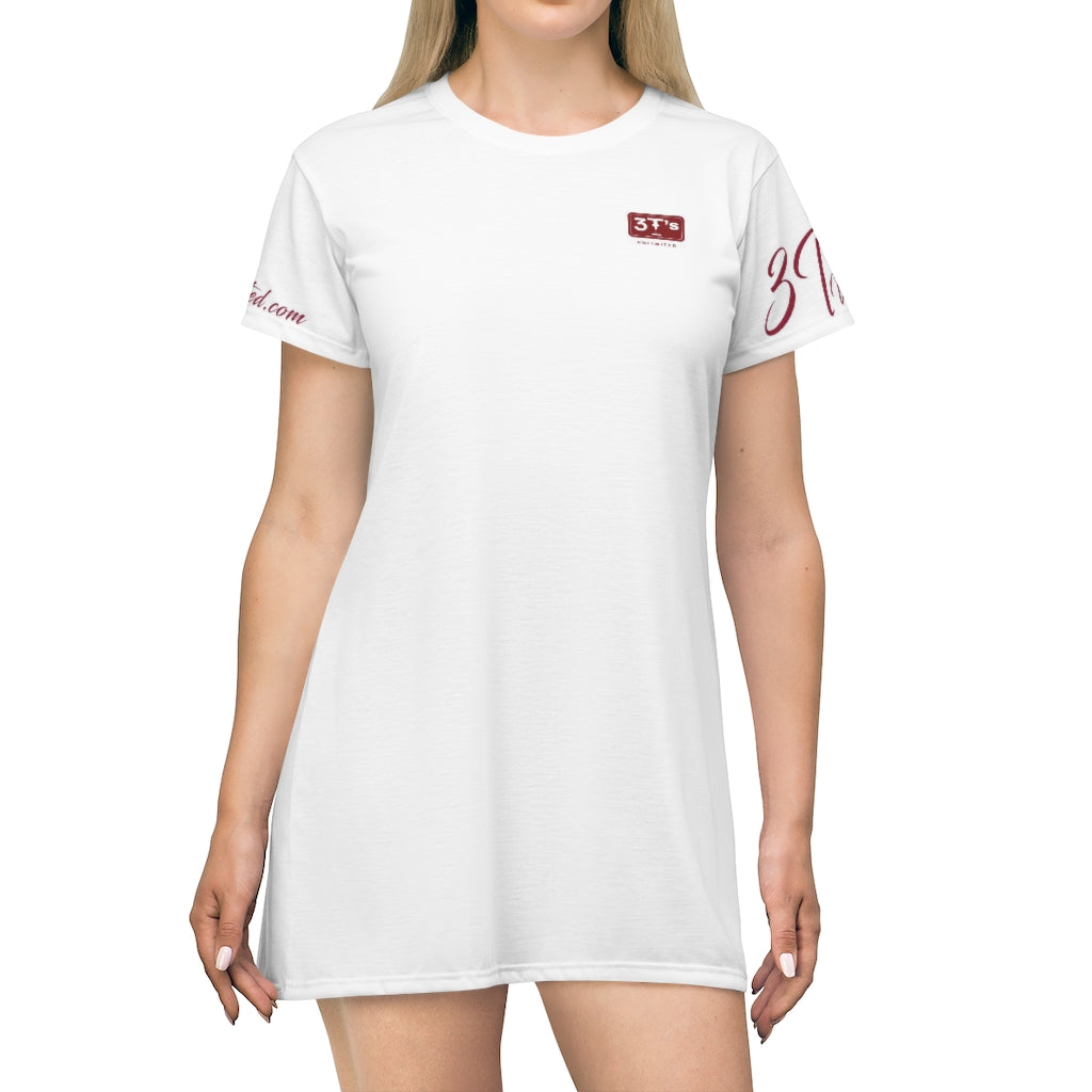 All Over Print T-Shirt Dress