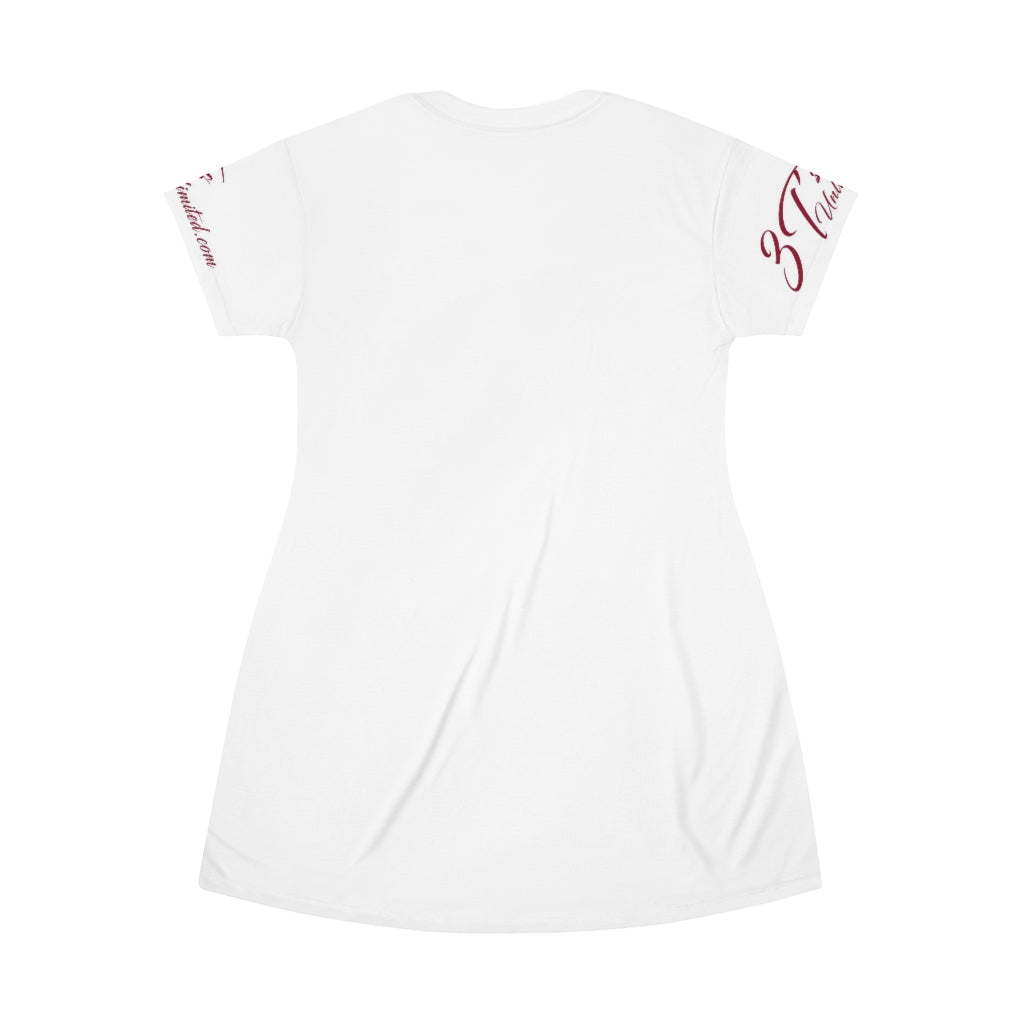 All Over Print T-Shirt Dress
