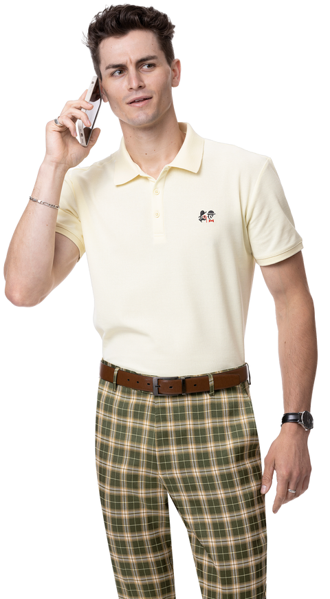 Men's Plaid Kent Parker Modern Fit Slacks