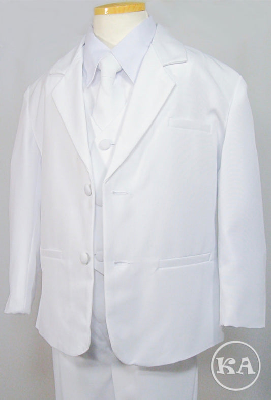 Boys 5-piece suit (White) image 0
