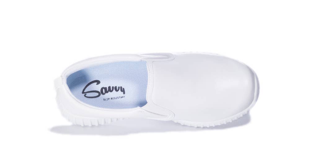 Danielle Nursing Shoe in White: 7.5