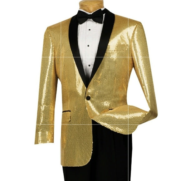 Palini 850-1 Gold Sequins Blazer image 0